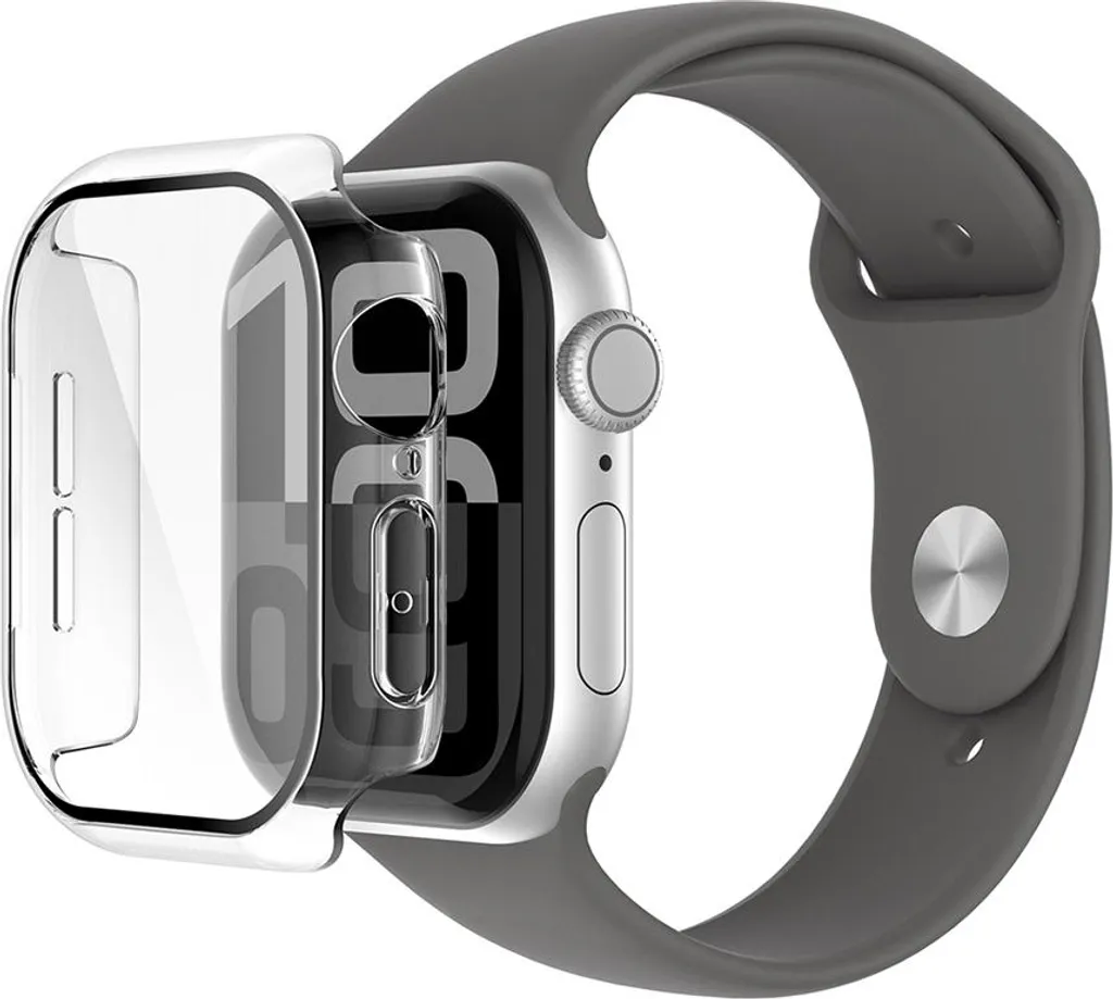 Proteggi Apple Watch 10 42mm: Vetro + Bumper TemperedCurve Serie
