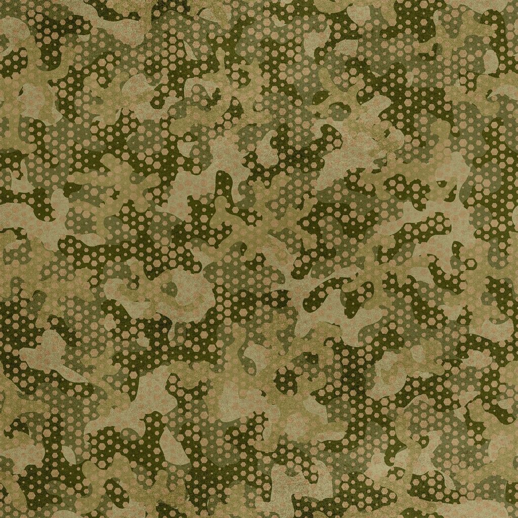 Royal Samt Stoff Polyester Zum Nähen - Motiv Soldaten Camouflage