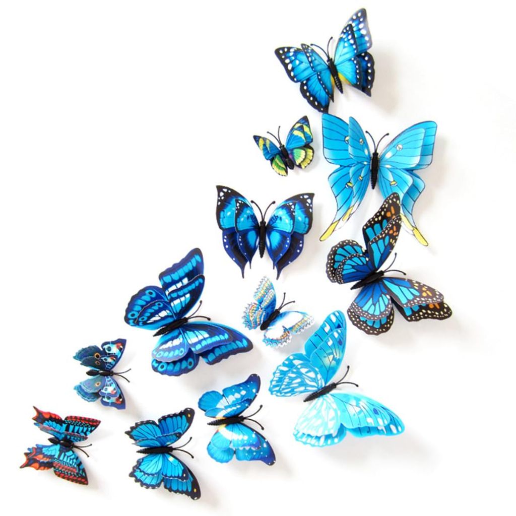 Oblique Unique 3D Schmetterlinge 12er Set