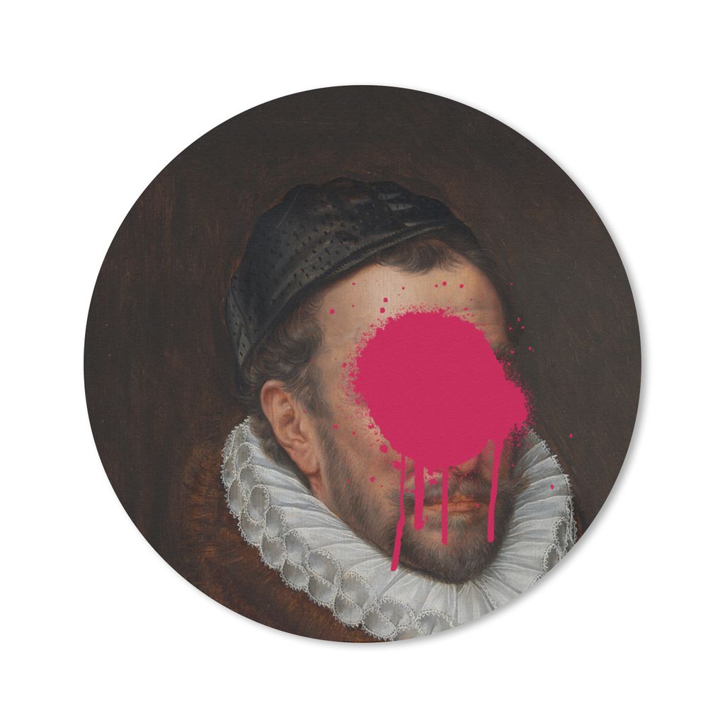 MuchoWow Mauspad Mousepad Wilhelm von Oranien - Kunst - Gemälde 30x30 cm - Mousepads - Maus Mat - Pad - Mausunterlage - Tischunterlage - Schreib...