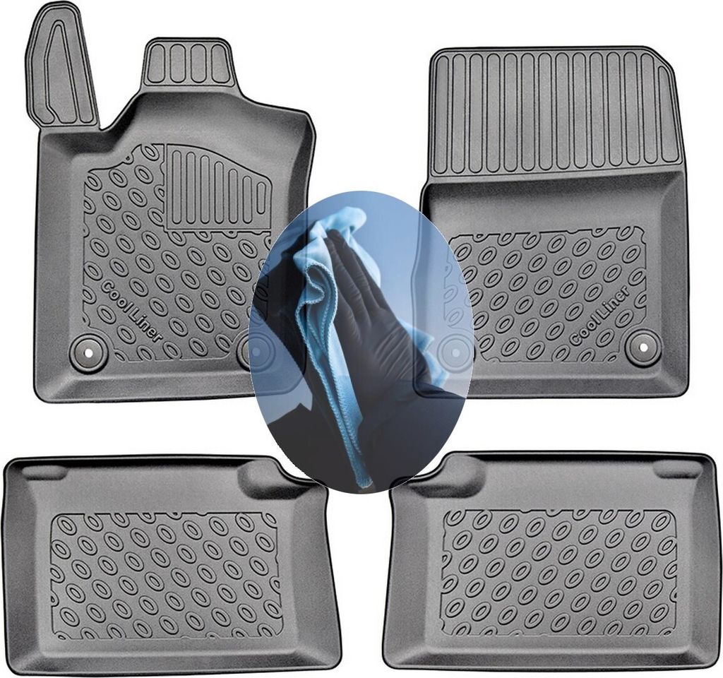 Z510365 TPE-Gummifußmatten kompatibel mit Jeep Grand Cherokee 4 WK2 Steilheck Geländewagen SUV 5-türer 2010-