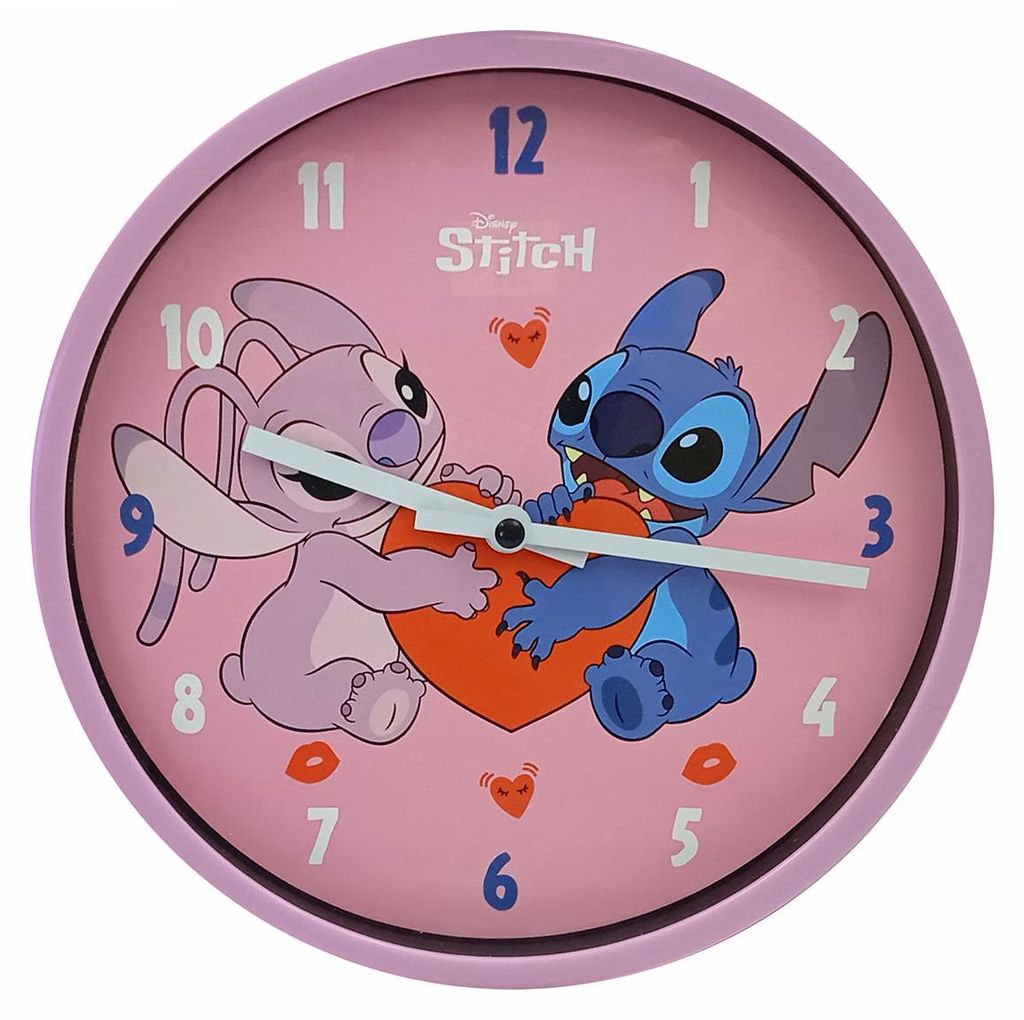 Horloge murale 24 cm - Stitch et Angel Image du produit 
