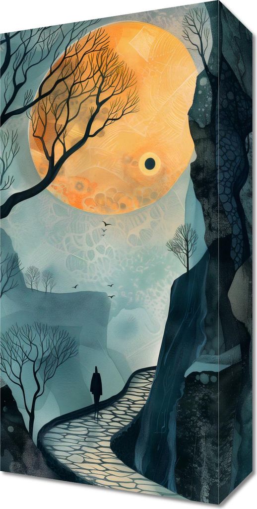 Bild 20x40cm Das Geheimnis des Weges ohne Ziel