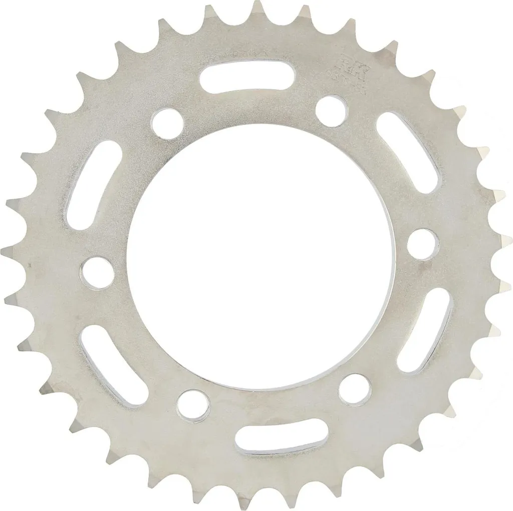 Pignon 33 dents RK 6870 pour entretien chaîne 530 moto acier argent