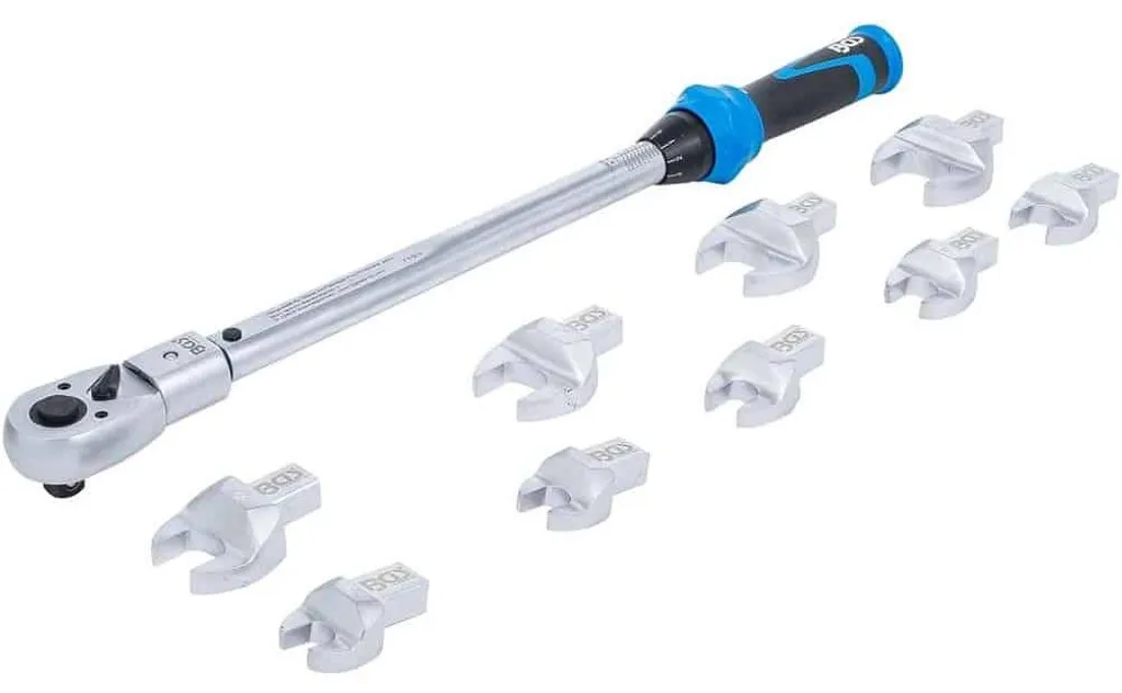 Clé Dynamométrique 11 pcs 40-210 Nm D-Work pour Outils Enfichables