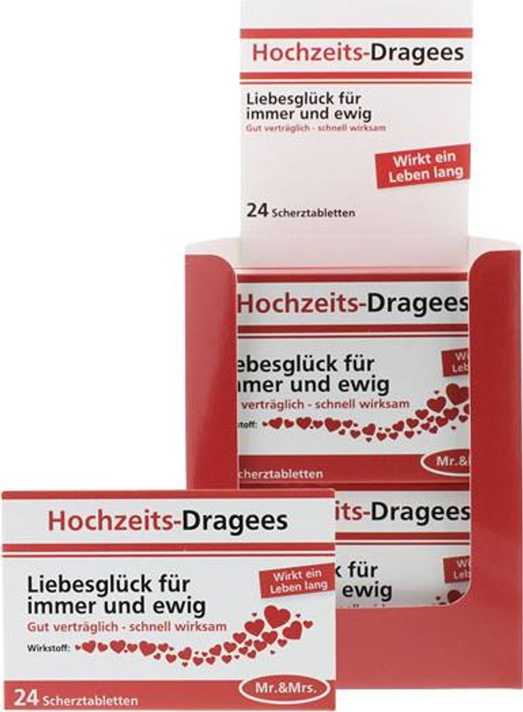 24 Schokolinsen Hochzeitsdragees