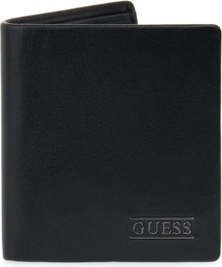 Portefeuille homme Guess New Boston SM2513LEA22BLA format compact noir