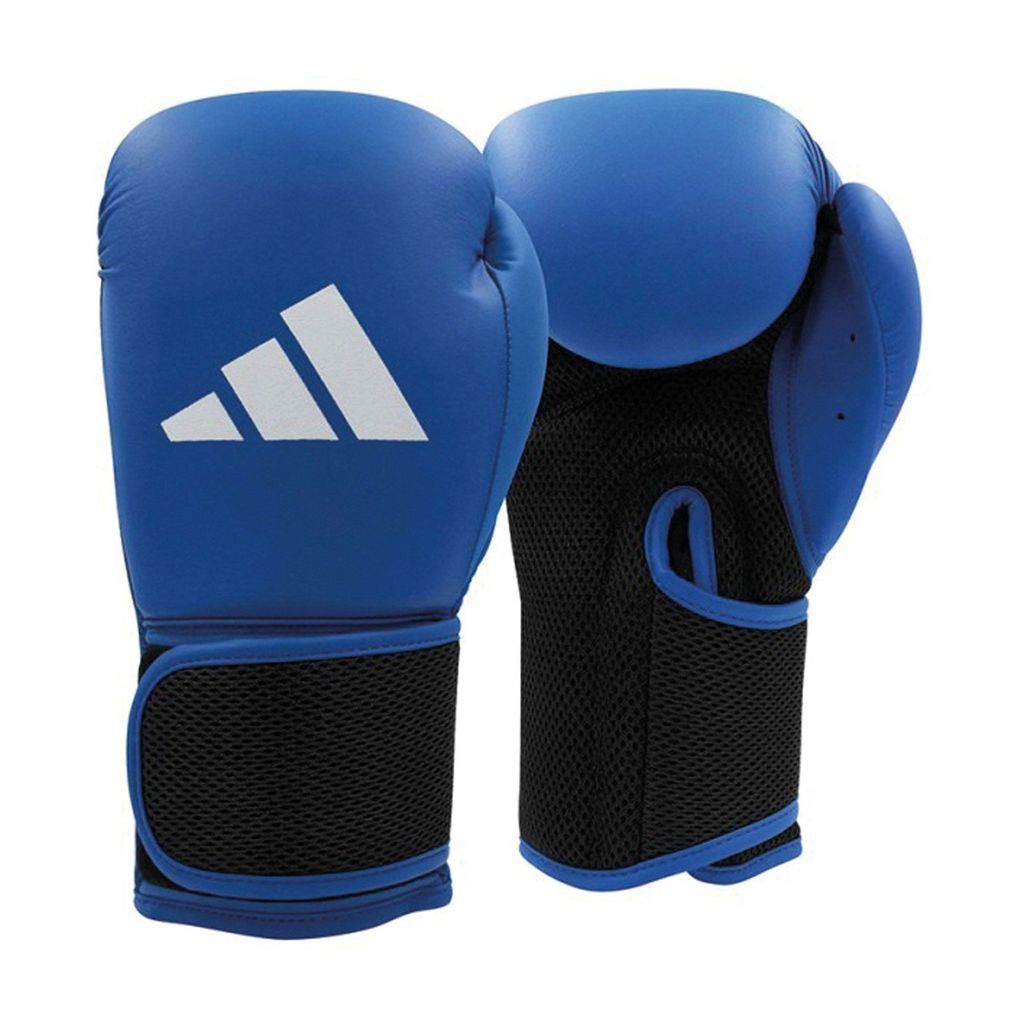 adidas Hybrid 25 Kids - (Kick-)Boxhandschuhe - Blau/Schwarz - 8 oz