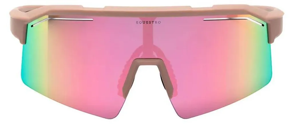 Lunettes de soleil sport polarisées Equestro rose pour équitation mode