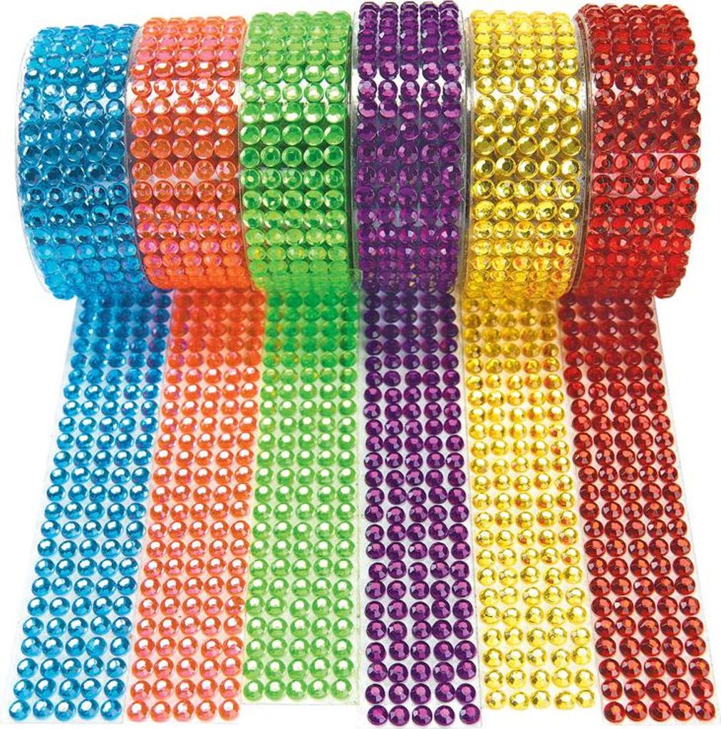 Colorations - Tape Plastic Gems Farbe, 6er Set