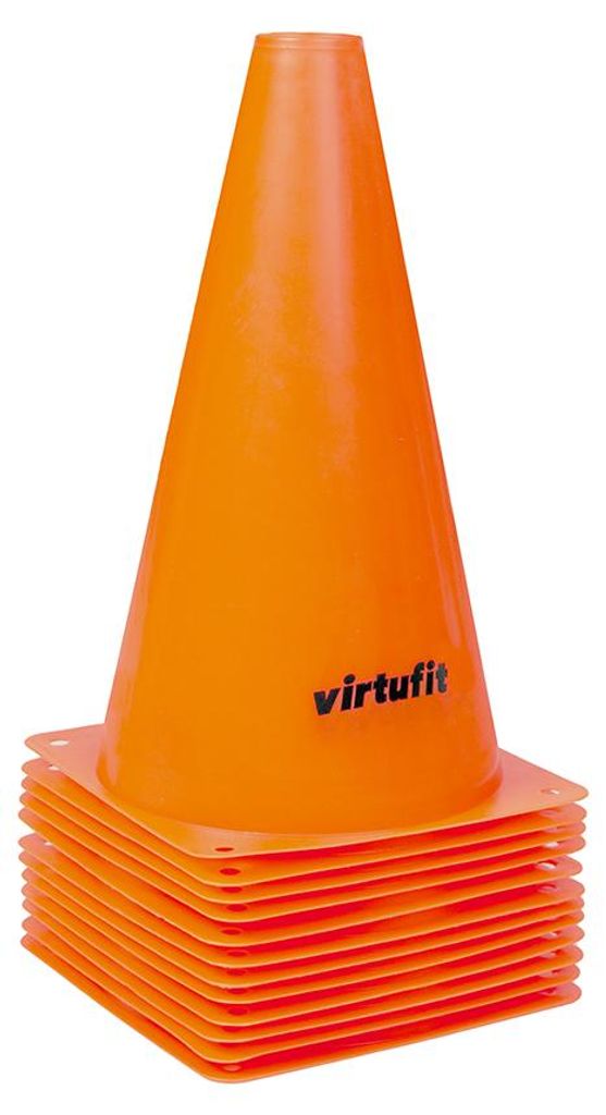 VirtuFit Pachołki treningowe 23 cm - 12 szt. Pomarańczowy Zdjęcie produktu 