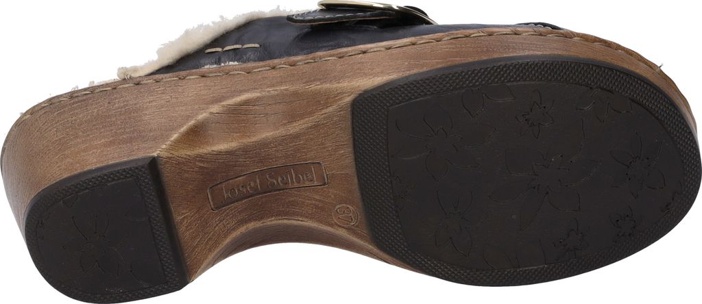 Josef Seibel Damen Pantolette Clog mit Schnalle und Blockabsatz Lily 10 77610, Größe:41 EU, Farbe:Mehrfarbig