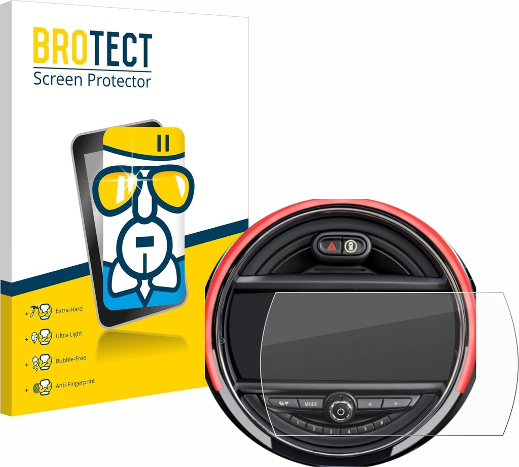 BROTECT Schutzglas für Mini Cooper R56 (6.5") Schutzfolie Panzer Folie Glas Display Schutz klar