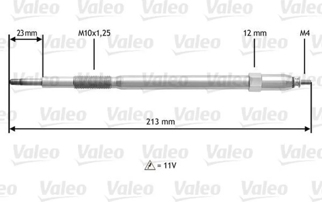 Bougie de Préchauffage Haute Performance Valeo 345221 OE 110652W202
