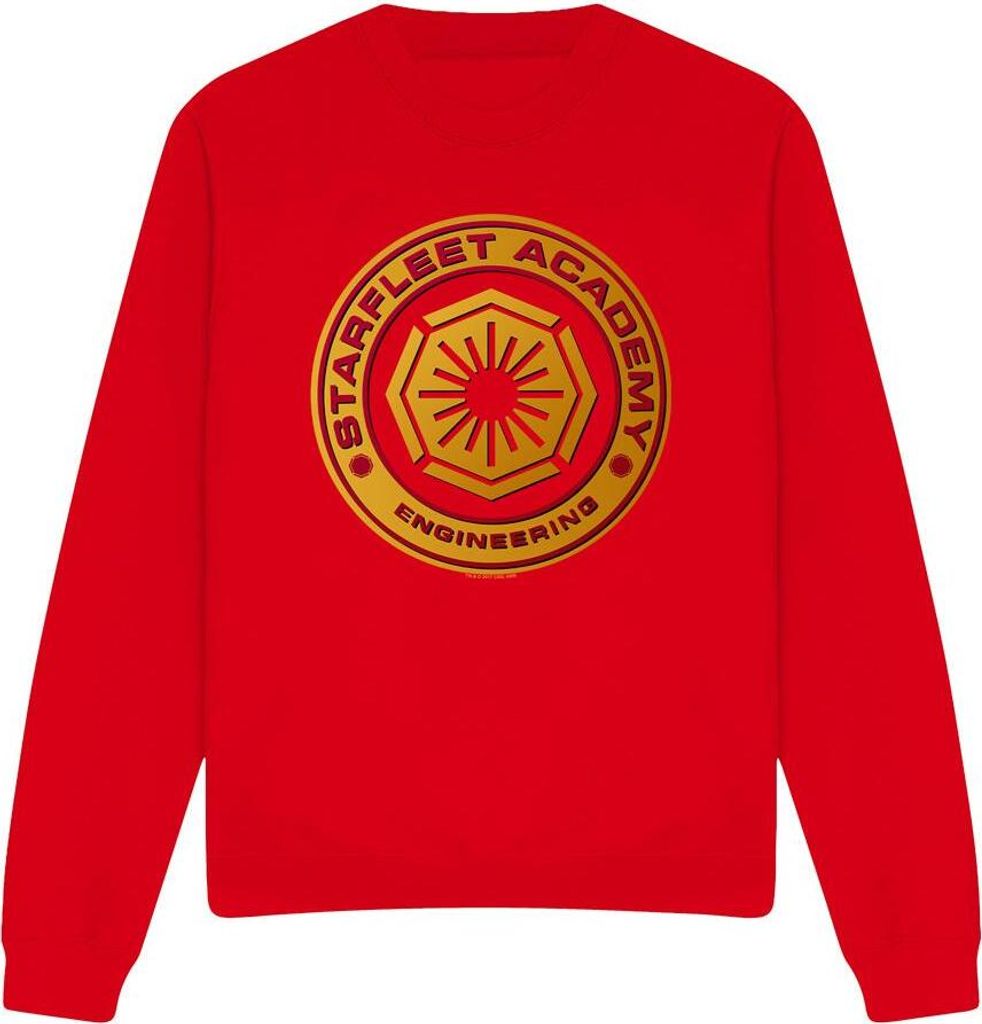 Star Trek - "Engineering" Sweatshirt für Herren/Damen Uni TV12346 (XXL) (Rot)