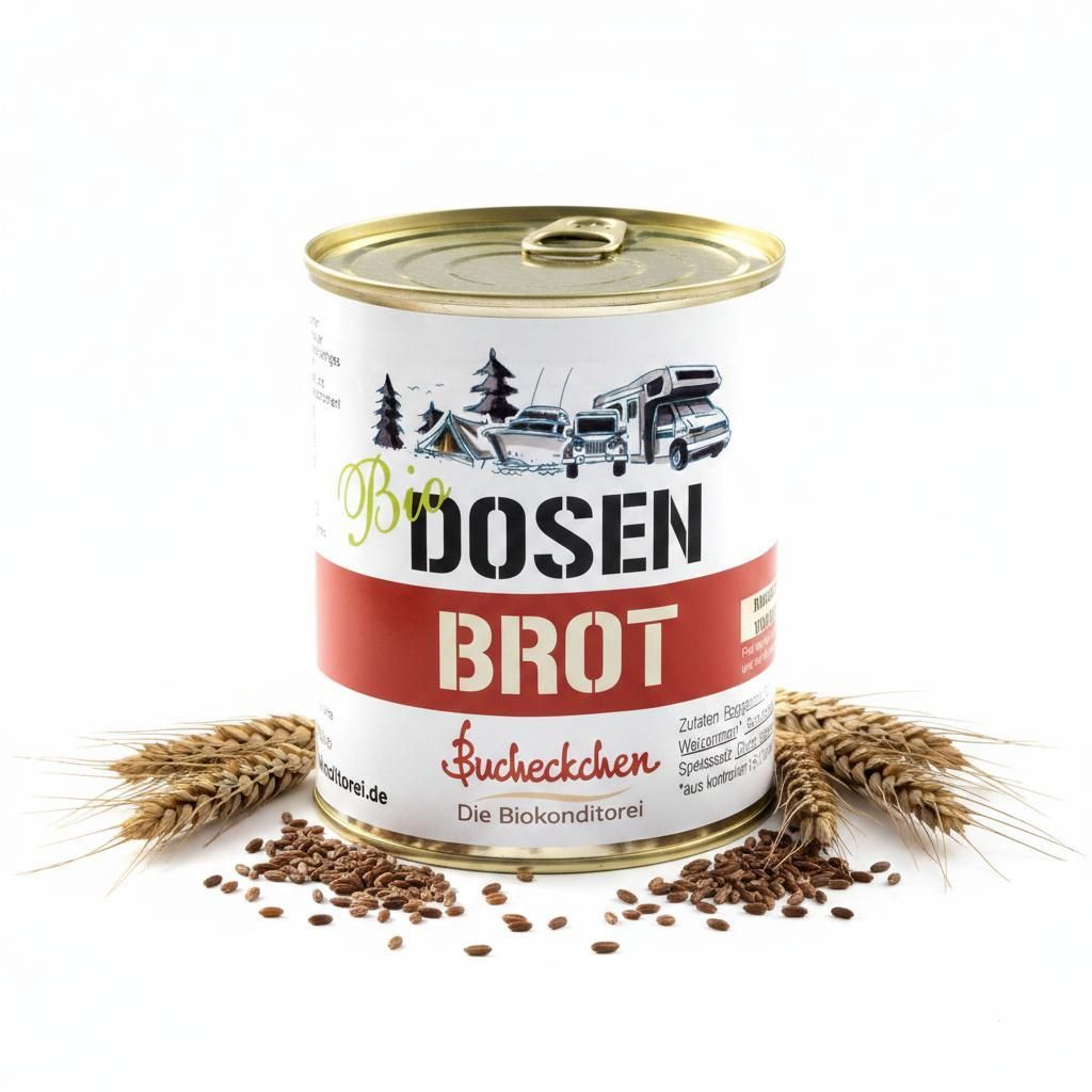 Dosenbrot Roggen-Vollkornbrot 6x400g Vegan 5 Jahre haltbar Produktbild 