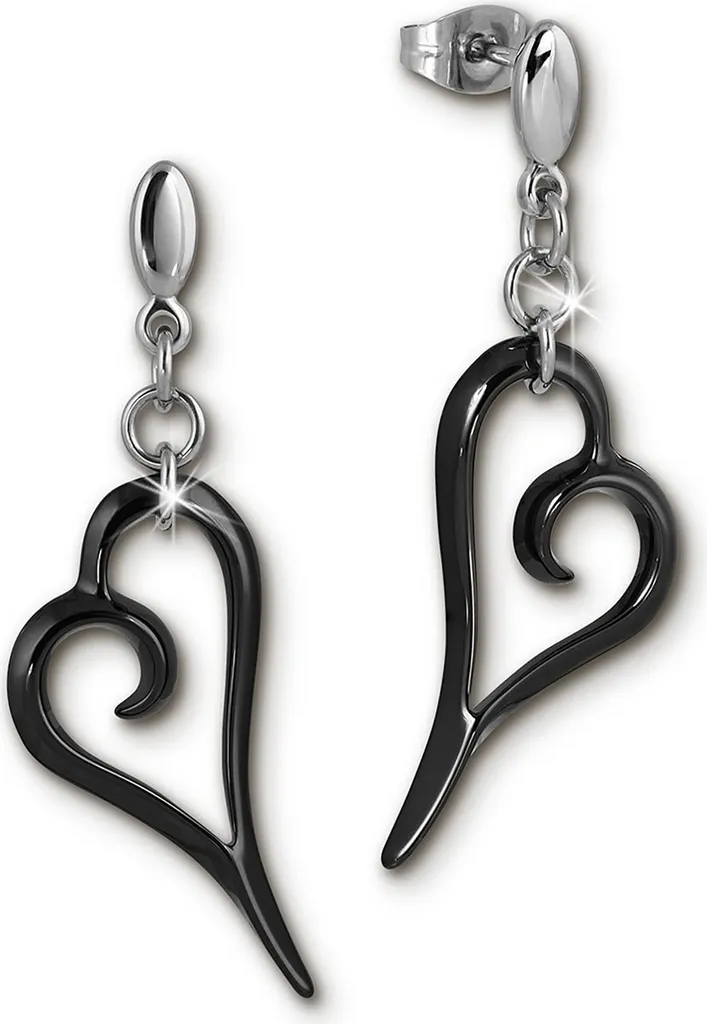 Regalo Donna: Orecchini Amello Acciaio Ceramica ESOX24S