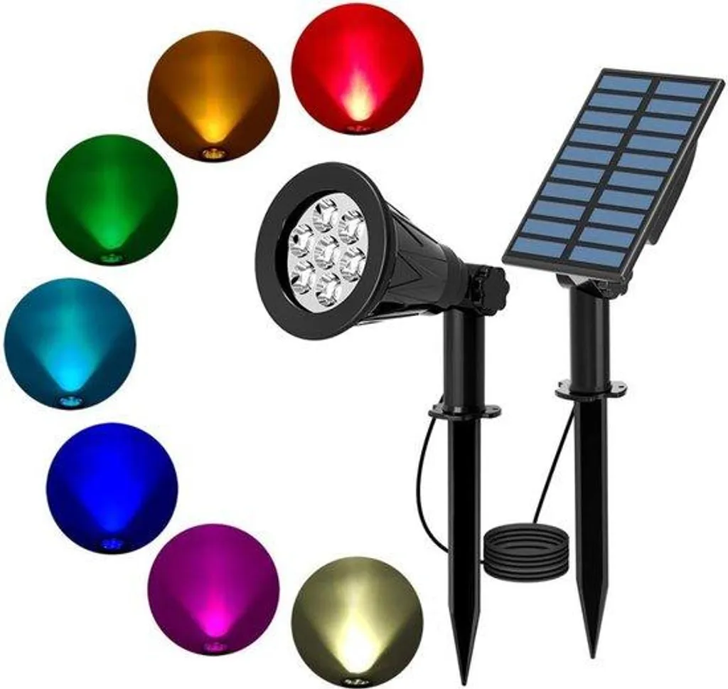 Éclairage de Jardin LED pour Façade avec Faisceau Orientable à 180° RVB