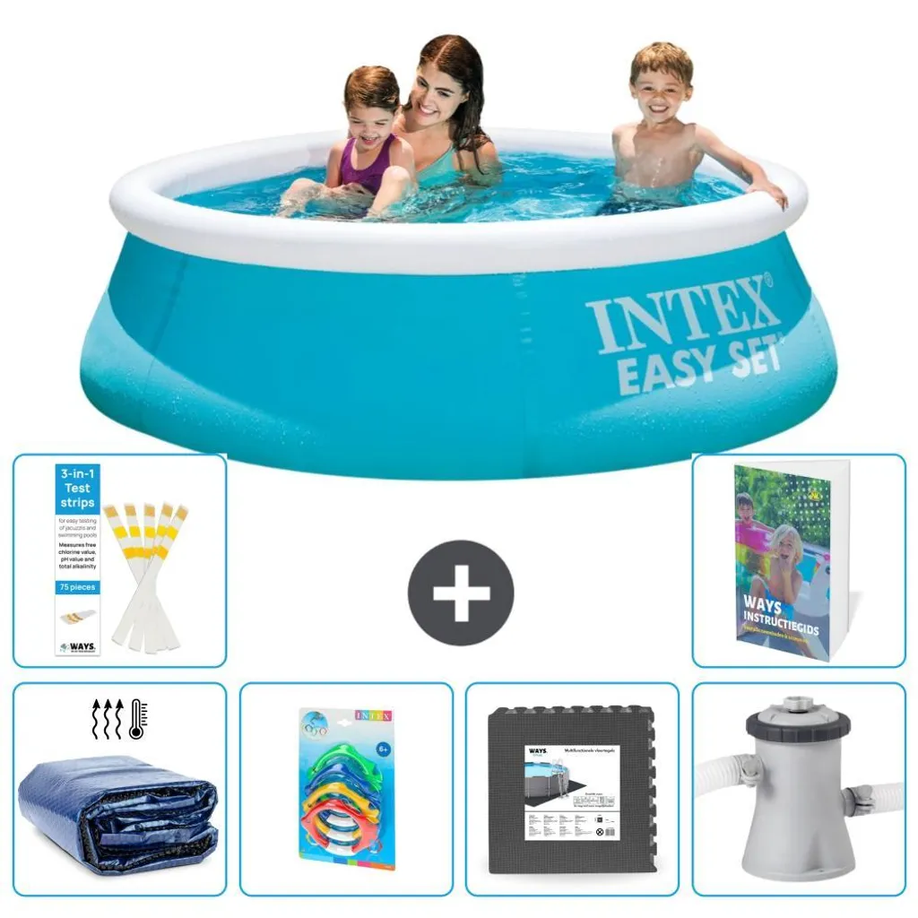 Piscine Easy Set ronde 183 x 51 cm : détente et fraîcheur pour vos enfants