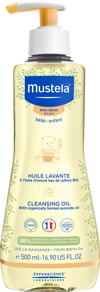 Mustela Bébé Huile Lavante 500ml: Il Lusso della Delicatezza Bio