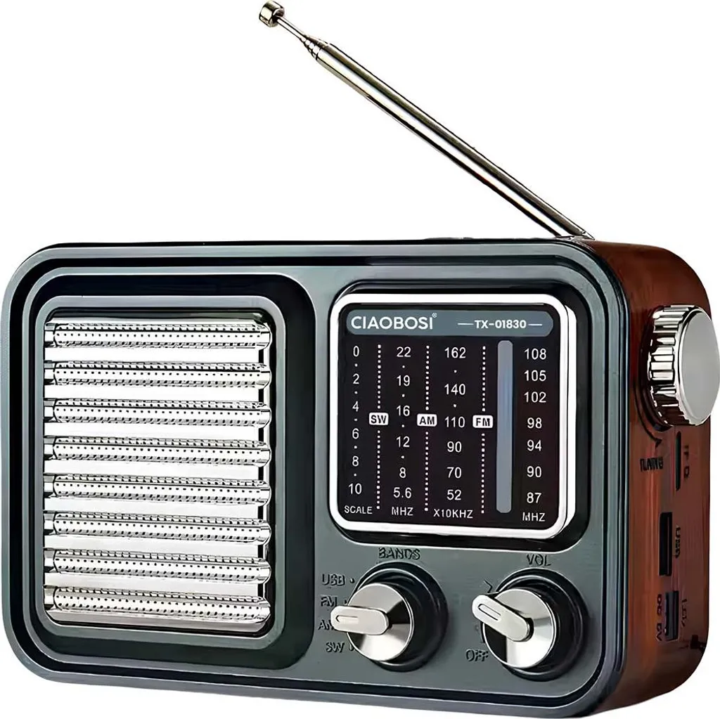Radio Design Retrò Avizar Argento/Nero: Musica e Arredo Vintage