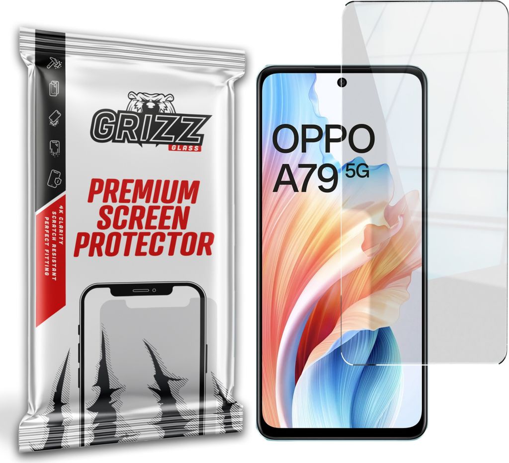 Hybriertes Glas GrizzGlass HybridGlass für Oppo A79