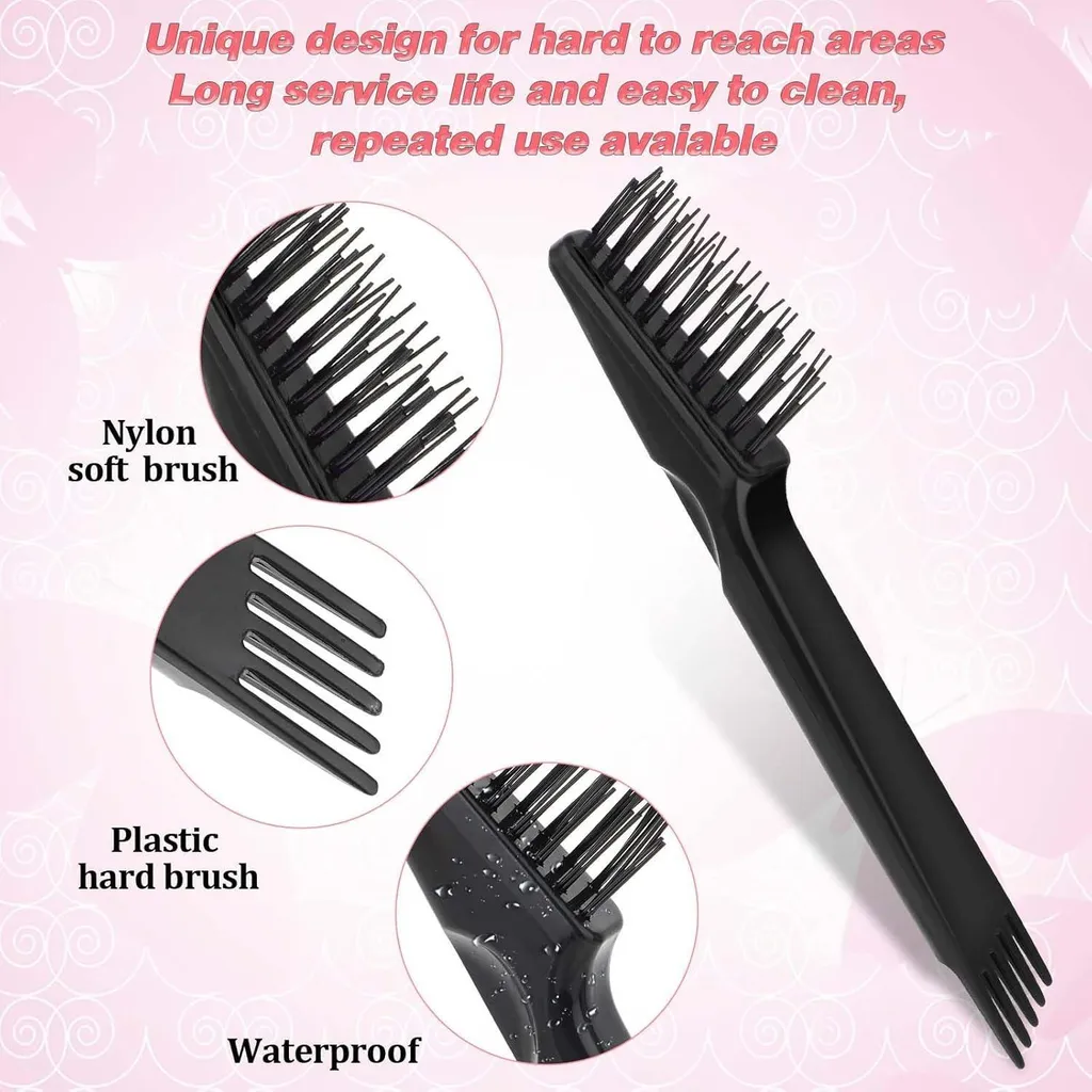 Kit nettoyage brosses à cheveux multi-usage avec griffe et mini brosse