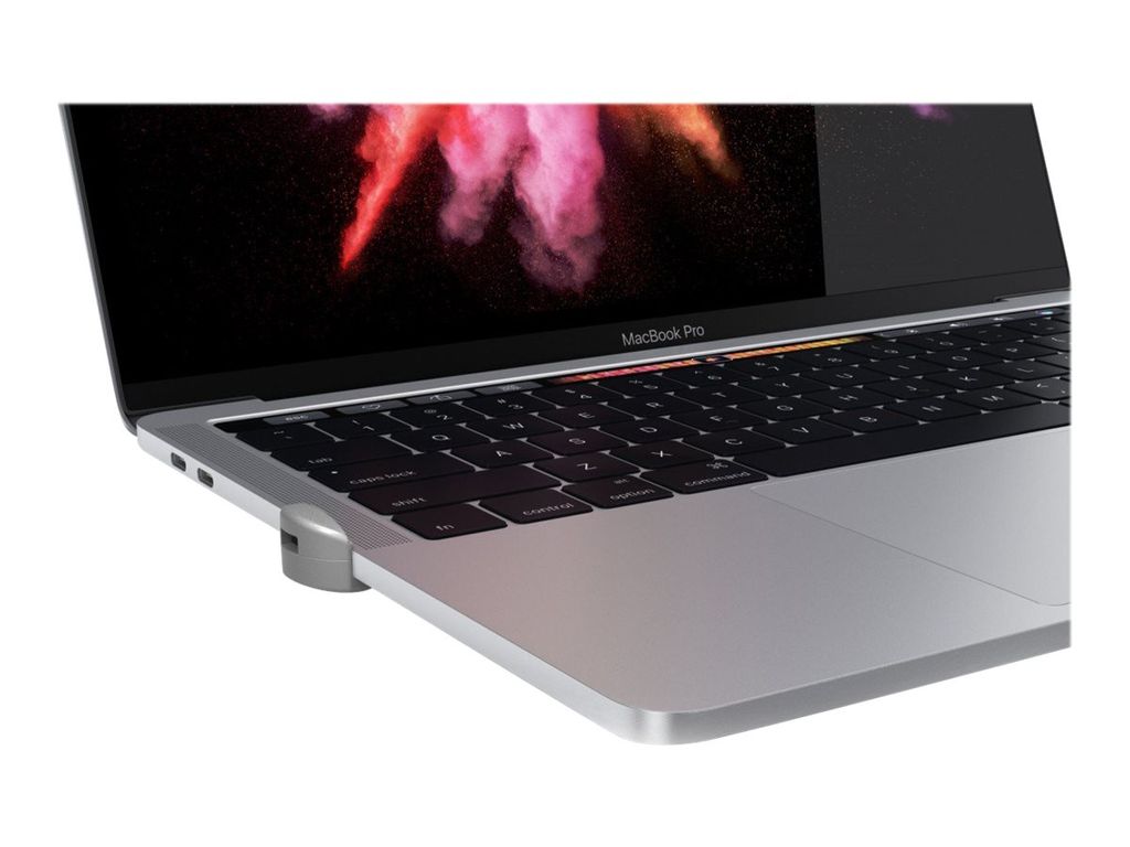 Compulocks Ledge Lock Adapter for MacBook Pro with Touch Bar 13" & 15" and Keyed Cable Lock - Sicherheitsschlossadapter - Silber - für Apple MacBo...