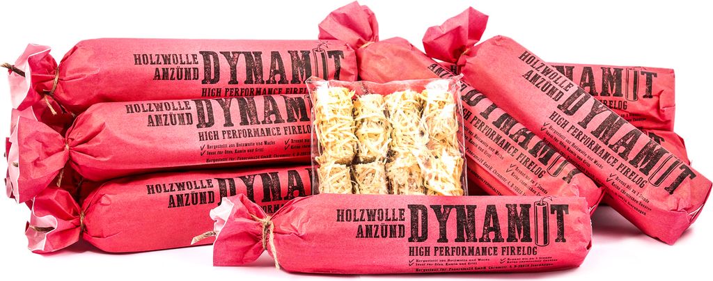 XXL zapaľovač z drevenej vlny v dynamitovom vzhľade, 12 Obrázok produktu 