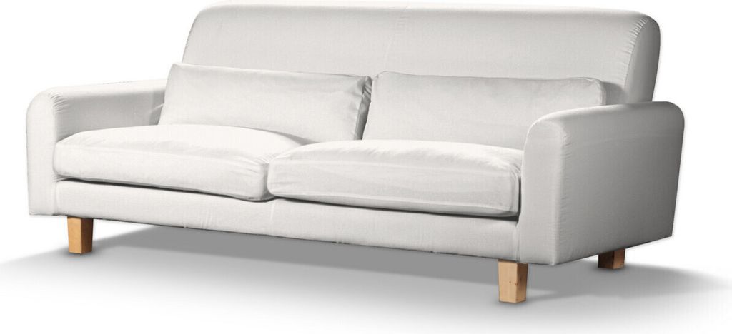 Dekoria Bezug für Sofa Nikkala, weiss, Nikkala Sofabezug kurz