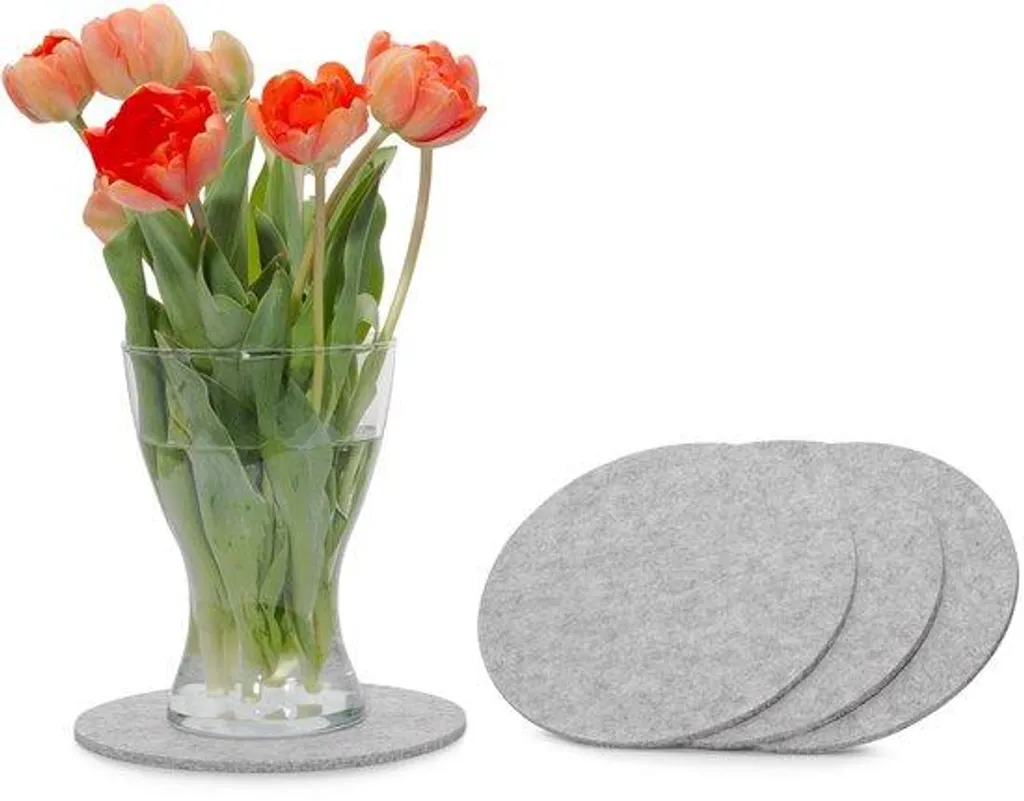 Dessous de bouteille et verre en feutre 20 cm pour bar et cuisine