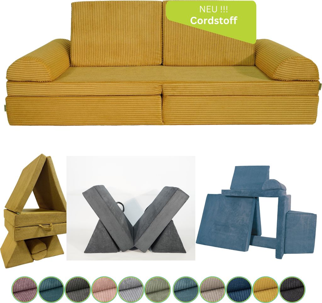 Pillows24 - Kindersofa mit Schlaffunktion | Weiches Produktbild 