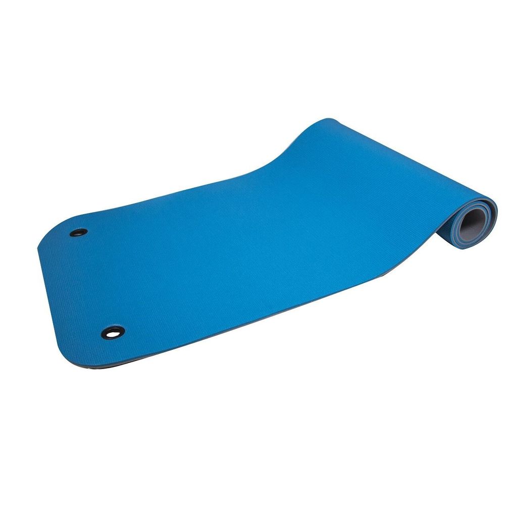 Reha Fit Fitnessmatte – Yogamatte – 180 x 65 x 0,8 cm – Türkis/Grau