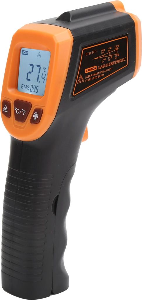 ZJchao Verbessertes Infrarot -Thermometer mit LCD -Display fr eine Genaue Temperaturmessung Vielseitiger Nichtkontakt W?rmesensor fr den Industriel...