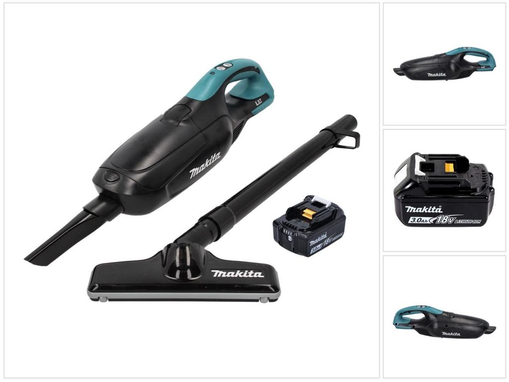 Makita DCL 182 F1 B Akku Staubsauger 18 V Schwarz + 1x Akku Produktbild 