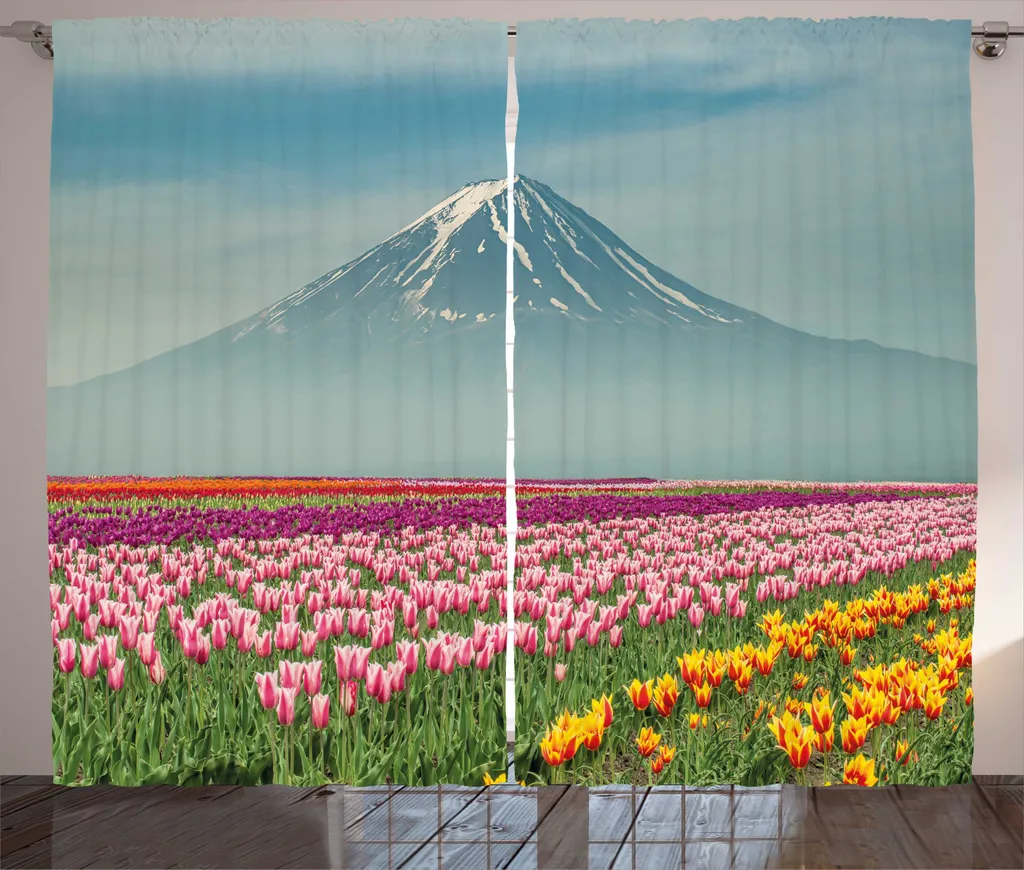 Tenda ABAKUHAUS Fuji 280x225cm: Tulipani Giapponesi per Salotto Rustico