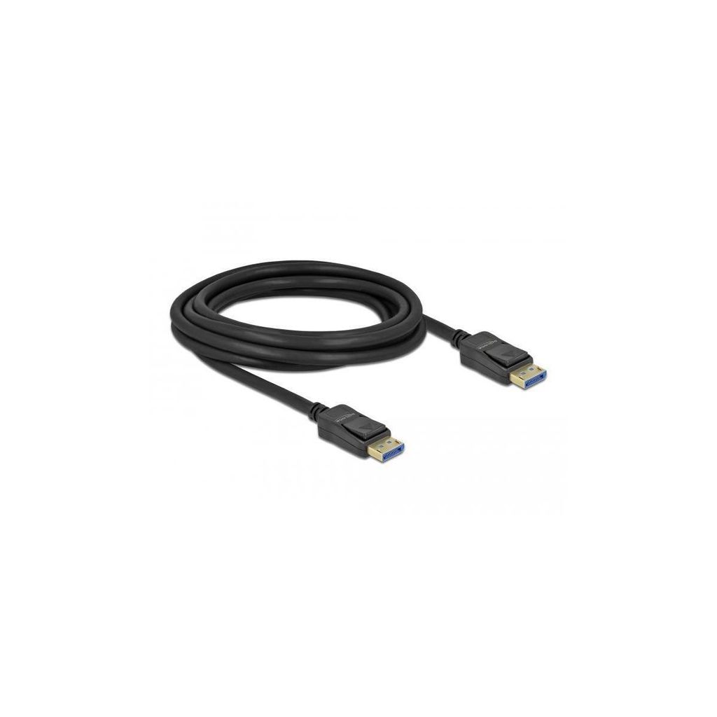 DELOCK DP Kabel 10K 60Hz 54Gbps Kunststoffgehäuse 3m