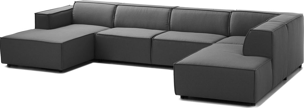 home24 Wohnlandschaft mit Longchair & Ottomane