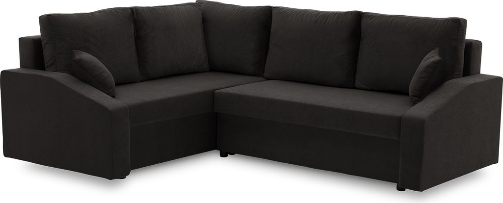 Ecksofa GRANDE PLUS mit Schlaffunktion L-förmig - Eckcouch mit 2 Bettkasten - MIKRO 15 Links (Muster 1)