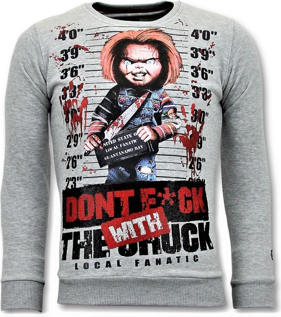 R Pullover Bloody Chucky Angry Print - XL