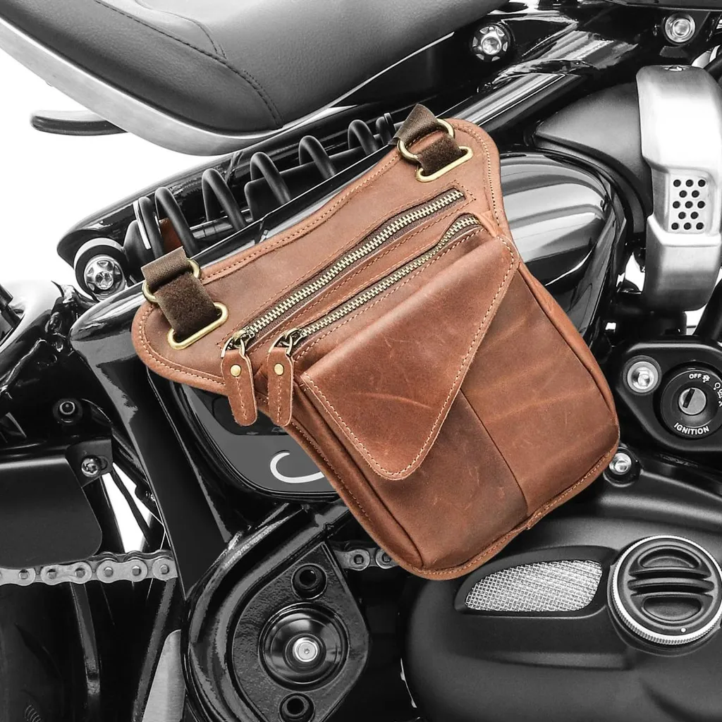 Borsa Pelle Nera SR1 Triumph Bobber: Stile Senza Compromessi