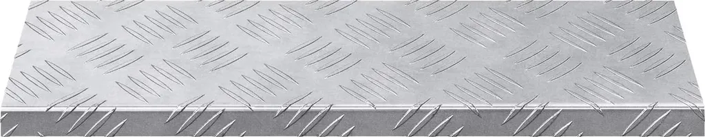 Marche d'escalier antidérapante aluminium 60 cm contre les glissades - 5 pcs