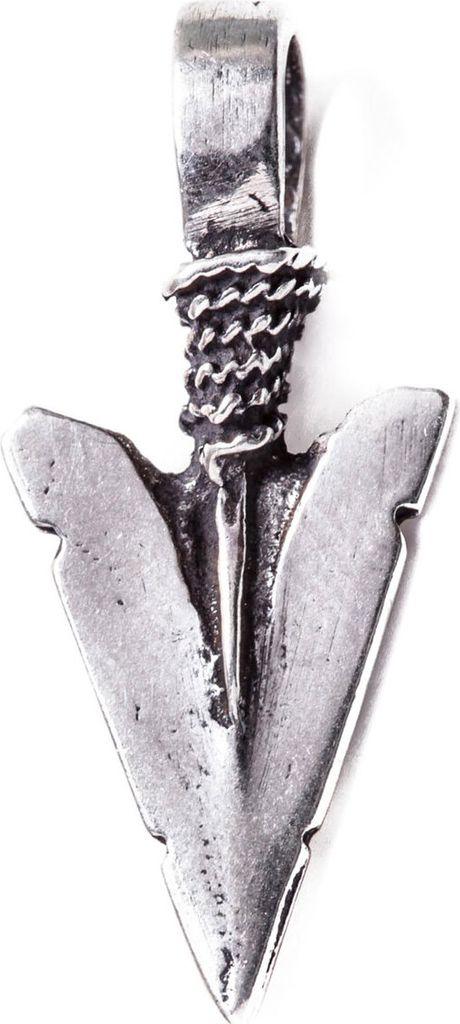 Pfeilspitze Schmuck Anhänger 925er Silber - Waffen - 26x12mm