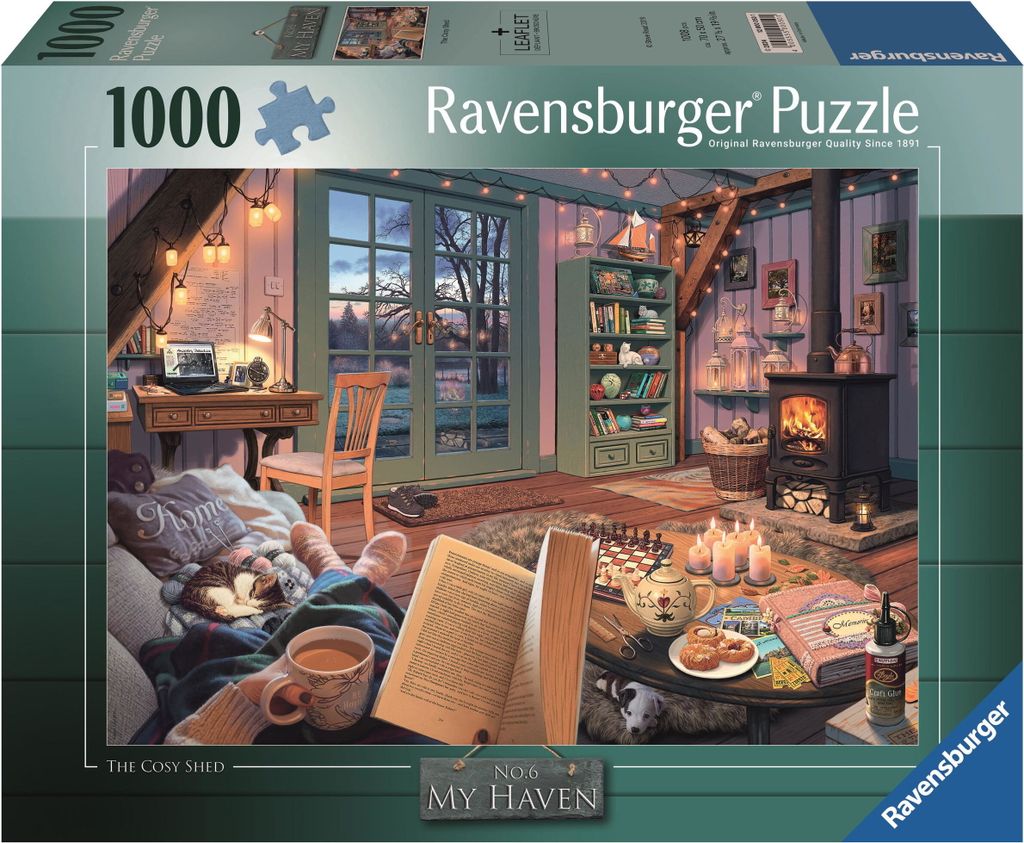 Erwachsenenpuzzle 1000 Teile - Gemütlicher Gartenschuppen Produktbild 