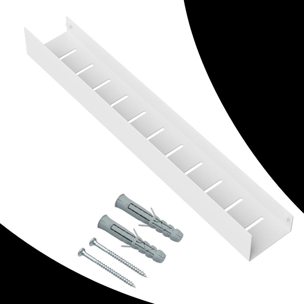 Granitan | Duschablage zum Bohren - Duschregal - Weiß - 60 cm - Badablage - Badezimmerablage zur Wandmontage Badezimmer
