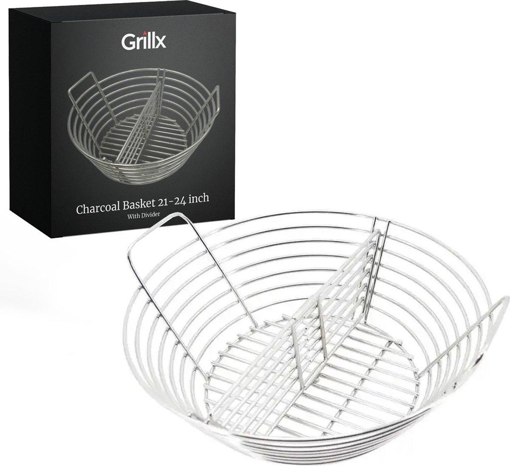 GrillX Kohlekorb für Kamado Grill 21 22 23 24 Zoll – Produktbild 