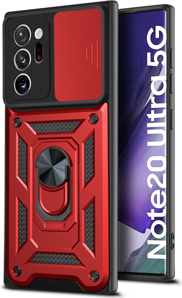 Galaxy Note 20 Ultra Hülle mit 360° Drehbarer Magnetische Ring Ständer Halter Dia Kameraschutz TPU Bumper Silikon Schutzhülle für Samsung Gala...