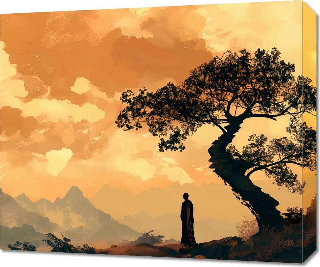 Image Zen 60 x 50 cm - Tableau Déco Murale pour Ambiance Zen et Calme