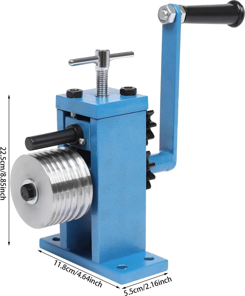 Machine à cintrer les bijoux manuelle bleue avec 6 matrices de 1 à 6 mm - 6
