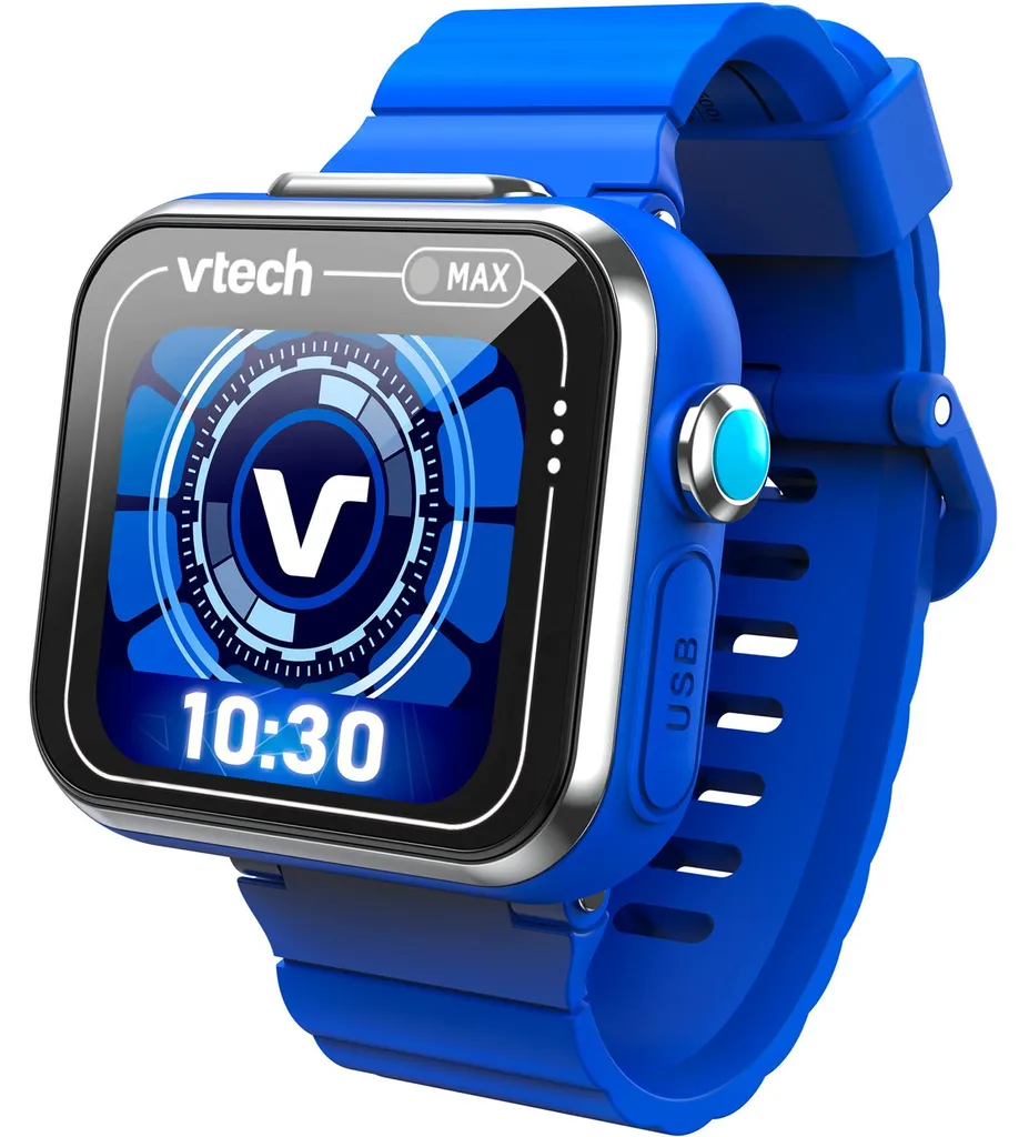 Première Montre Enfant Sécurisée : VTech Kidizoom MAX Bleue sans Ondes